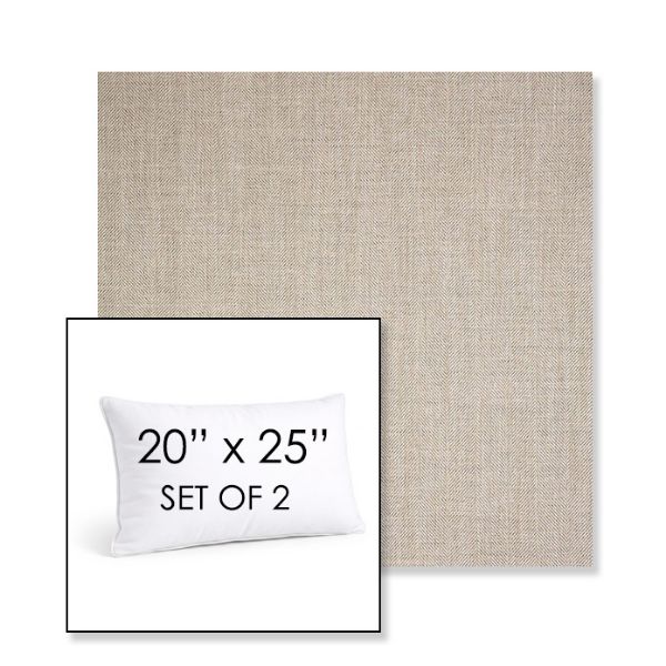 Picture of Switch Flax | Set of 2 | 20" X 25" Sunbrella Outdoor Throw Pillows with Premium Inserts