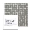 Picture of Toggle Greystone | Set of 2 | 20" X 25" Sunbrella Outdoor Throw Pillows with Premium Inserts