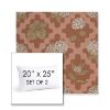 Picture of Trellis Primrose | Set of 2 | 20" X 25" Sunbrella Outdoor Throw Pillows with Premium Inserts