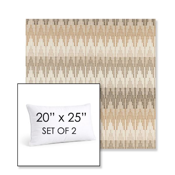 Picture of Valley Dune | Set of 2 | 20" X 25" Sunbrella Outdoor Throw Pillows with Premium Inserts