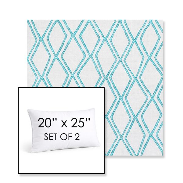 Picture of Voyage Breeze | Set of 2 | 20" X 25" Sunbrella Outdoor Throw Pillows with Premium Inserts