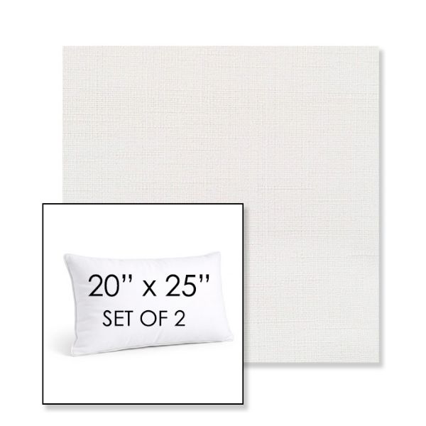Picture of Willa Snow | Set of 2 | 20" X 25" Sunbrella Outdoor Throw Pillows with Premium Inserts