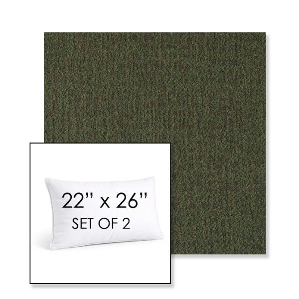 Picture of Abstraction Juniper | Set of 2 | 22" X 26" Sunbrella Outdoor Throw Pillows with Premium Inserts