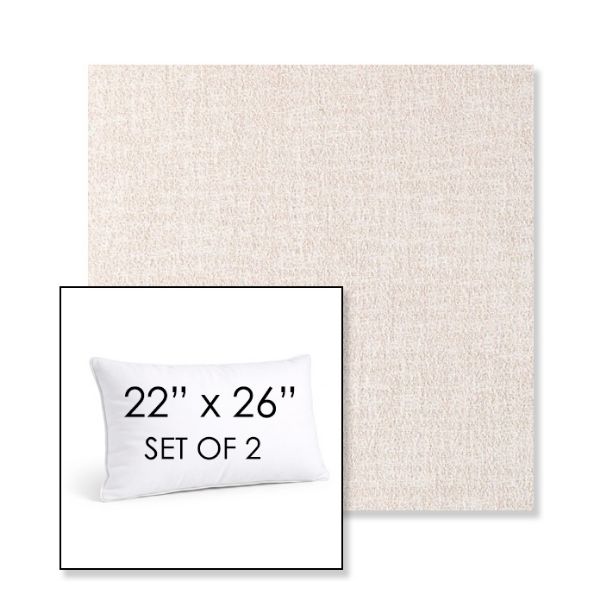 Picture of Abstraction Parchment | Set of 2 | 22" X 26" Sunbrella Outdoor Throw Pillows with Premium Inserts