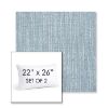 Picture of Adena Celeste | Set of 2 | 22" X 26" Sunbrella Outdoor Throw Pillows with Premium Inserts