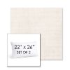 Picture of Ambrose Linen | Set of 2 | 22" X 26" Sunbrella Outdoor Throw Pillows with Premium Inserts