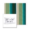 Picture of Beaming Lagoon | Set of 2 | 22" X 26" Sunbrella Outdoor Throw Pillows with Premium Inserts