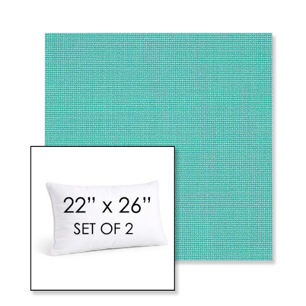 Picture of Bliss Breeze | Set of 2 | 22" X 26" Sunbrella Outdoor Throw Pillows with Premium Inserts