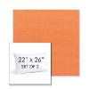Picture of Canvas Tangerine | Set of 2 | 22" X 26" Sunbrella Outdoor Throw Pillows with Premium Inserts