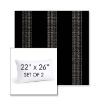 Picture of Caper Onyx | Set of 2 | 22" X 26" Sunbrella Outdoor Throw Pillows with Premium Inserts