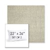 Picture of Chartres Pebble | Set of 2 | 22" X 26" Sunbrella Outdoor Throw Pillows with Premium Inserts