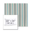Picture of Costa Clearwater | Set of 2 | 22" X 26" Sunbrella Outdoor Throw Pillows with Premium Inserts