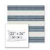 Picture of Excel Denim | Set of 2 | 22" X 26" Sunbrella Outdoor Throw Pillows with Premium Inserts