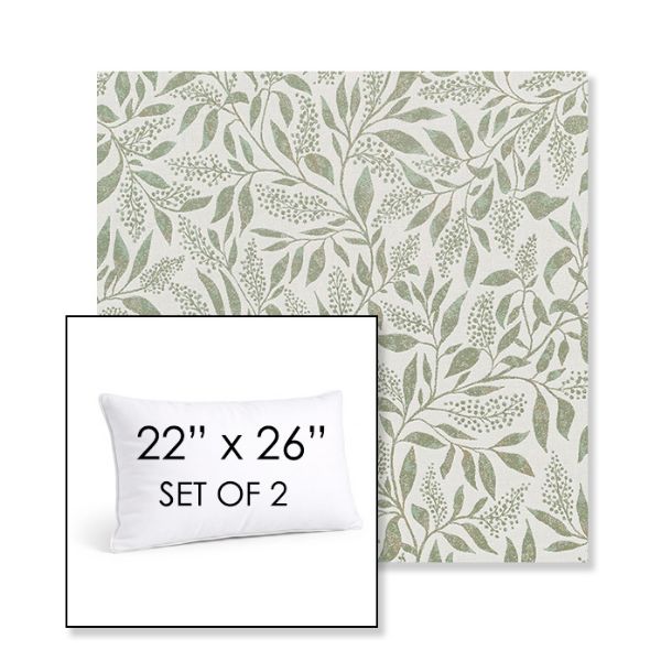 Picture of Exquisite Aloe | Set of 2 | 22" X 26" Sunbrella Outdoor Throw Pillows with Premium Inserts