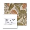 Picture of Fernie Mimosa | Set of 2 | 22" X 26" Sunbrella Outdoor Throw Pillows with Premium Inserts