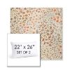 Picture of Flora Sunset | Set of 2 | 22" X 26" Sunbrella Outdoor Throw Pillows with Premium Inserts