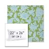 Picture of Floral Song Spring | Set of 2 | 22" X 26" Sunbrella Outdoor Throw Pillows with Premium Inserts