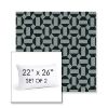 Picture of Hoopla Plume | Set of 2 | 22" X 26" Sunbrella Outdoor Throw Pillows with Premium Inserts