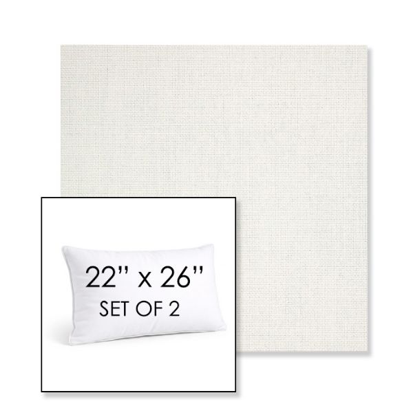 Picture of Idol Snow | Set of 2 | 22" X 26" Sunbrella Outdoor Throw Pillows with Premium Inserts