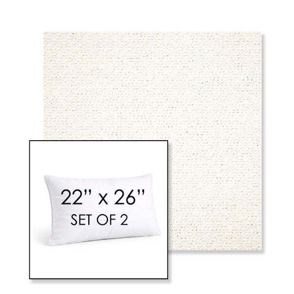 Picture of Litchfield Snow | Set of 2 | 22" X 26" Sunbrella Outdoor Throw Pillows with Premium Inserts