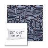 Picture of Nema Lazuli | Set of 2 | 22" X 26" Sunbrella Outdoor Throw Pillows with Premium Inserts