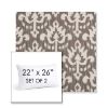 Picture of Patra Mushroom | Set of 2 | 22" X 26" Sunbrella Outdoor Throw Pillows with Premium Inserts