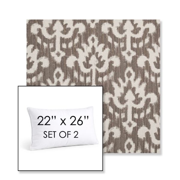 Picture of Patra Mushroom | Set of 2 | 22" X 26" Sunbrella Outdoor Throw Pillows with Premium Inserts