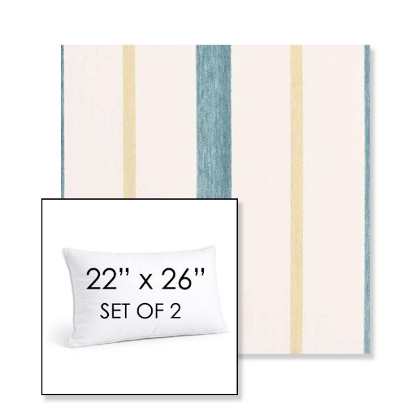 Picture of Revival Lake | Set of 2 | 22" X 26" Sunbrella Outdoor Throw Pillows with Premium Inserts