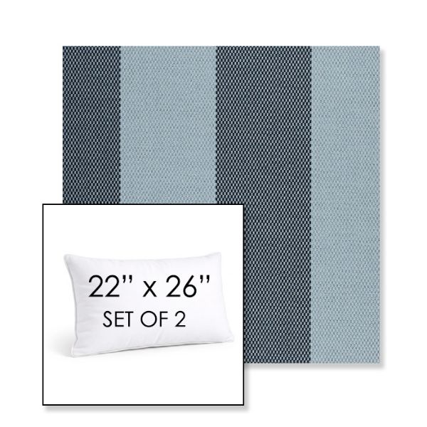 Picture of Rothko Oceanfront | Set of 2 | 22" X 26" Sunbrella Outdoor Throw Pillows with Premium Inserts
