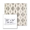 Picture of Spinner Diamond Onyx | Set of 2 | 22" X 26" Sunbrella Outdoor Throw Pillows with Premium Inserts