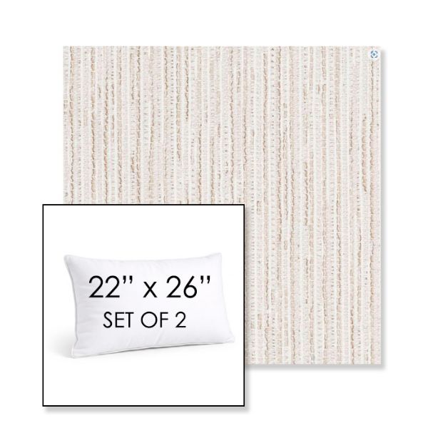 Picture of Tectonic Parchment | Set of 2 | 22" X 26" Sunbrella Outdoor Throw Pillows with Premium Inserts