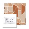 Picture of Territory Turmeric | Set of 2 | 22" X 26" Sunbrella Outdoor Throw Pillows with Premium Inserts