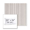Picture of Tranquil Linen | Set of 2 | 22" X 26" Sunbrella Outdoor Throw Pillows with Premium Inserts