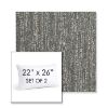 Picture of Vista Slate | Set of 2 | 22" X 26" Sunbrella Outdoor Throw Pillows with Premium Inserts