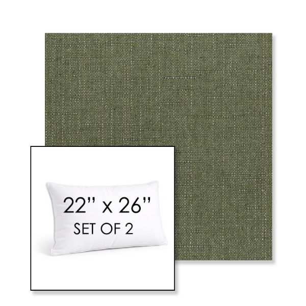 Picture of Willa Frond | Set of 2 | 22" X 26" Sunbrella Outdoor Throw Pillows with Premium Inserts