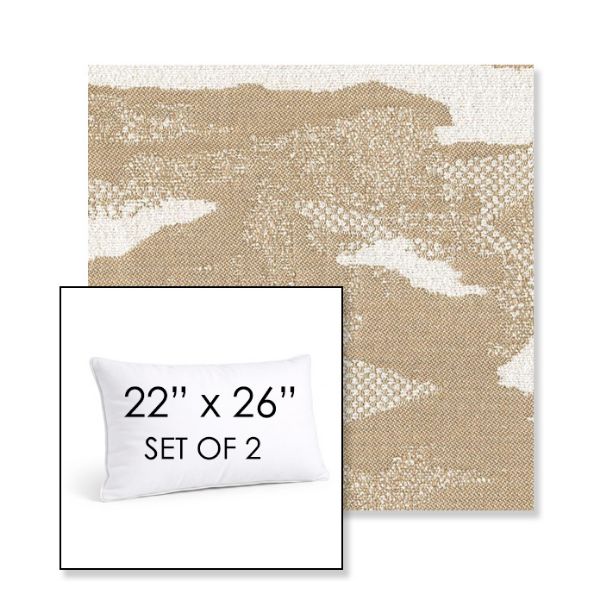 Picture of Yama Tomori | Set of 2 | 22" X 26" Sunbrella Outdoor Throw Pillows with Premium Inserts