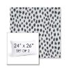 Picture of Agra Indigo | Set of 2 | 24" X 26" Sunbrella Outdoor Throw Pillows with Premium Inserts