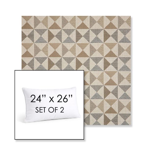 Picture of Array Dune | Set of 2 | 24" X 26" Sunbrella Outdoor Throw Pillows with Premium Inserts