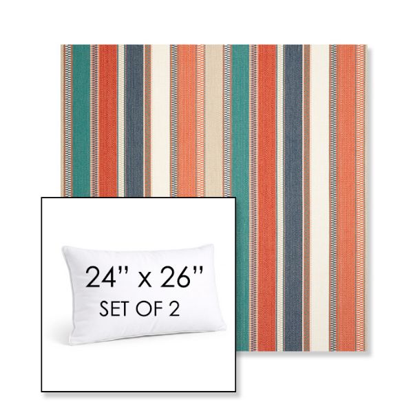Picture of Ascend Punch | Set of 2 | 24" X 26" Sunbrella Outdoor Throw Pillows with Premium Inserts