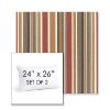 Picture of Brannon Redwood | Set of 2 | 24" X 26" Sunbrella Outdoor Throw Pillows with Premium Inserts