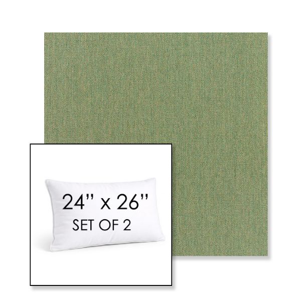 Picture of Canvas Fern | Set of 2 | 24" X 26" Sunbrella Outdoor Throw Pillows with Premium Inserts