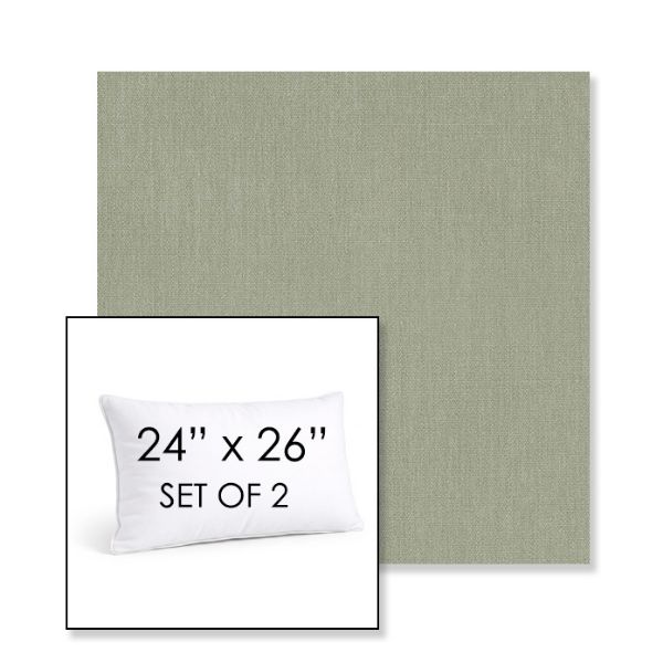 Picture of Canvas Seasalt | Set of 2 | 24" X 26" Sunbrella Outdoor Throw Pillows with Premium Inserts