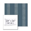 Picture of Caper Slate | Set of 2 | 24" X 26" Sunbrella Outdoor Throw Pillows with Premium Inserts