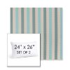 Picture of Costa Clearwater | Set of 2 | 24" X 26" Sunbrella Outdoor Throw Pillows with Premium Inserts