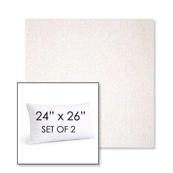 Picture of Crush Snow | Set of 2 | 24" X 26" Sunbrella Outdoor Throw Pillows with Premium Inserts