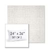 Picture of Dumont Snow | Set of 2 | 24" X 26" Sunbrella Outdoor Throw Pillows with Premium Inserts