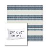 Picture of Excel Denim | Set of 2 | 24" X 26" Sunbrella Outdoor Throw Pillows with Premium Inserts