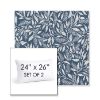 Picture of Exquisite Indigo | Set of 2 | 24" X 26" Sunbrella Outdoor Throw Pillows with Premium Inserts