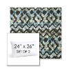 Picture of Inga Green Tea | Set of 2 | 24" X 26" Sunbrella Outdoor Throw Pillows with Premium Inserts