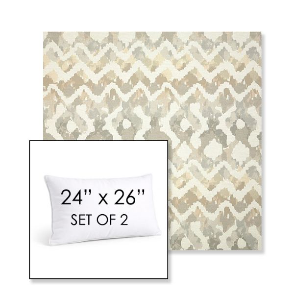 Picture of Inga Marble | Set of 2 | 24" X 26" Sunbrella Outdoor Throw Pillows with Premium Inserts